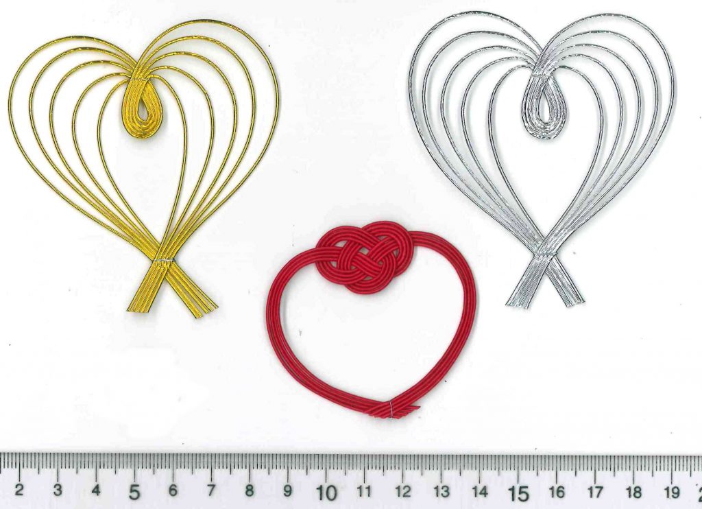 宗介のママ　水引パーツ　ハート他 65ea9755d9e34d1c1176152c2de68f