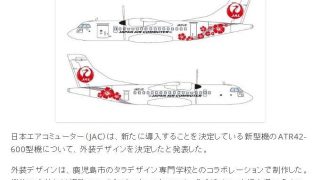 水引デザイン 飛行機の機体へ結の心を象徴したラインが描写