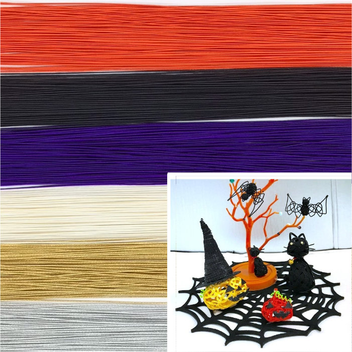 おまけ付 ハロウィンのイメージカラーの水引紐セット 新発売